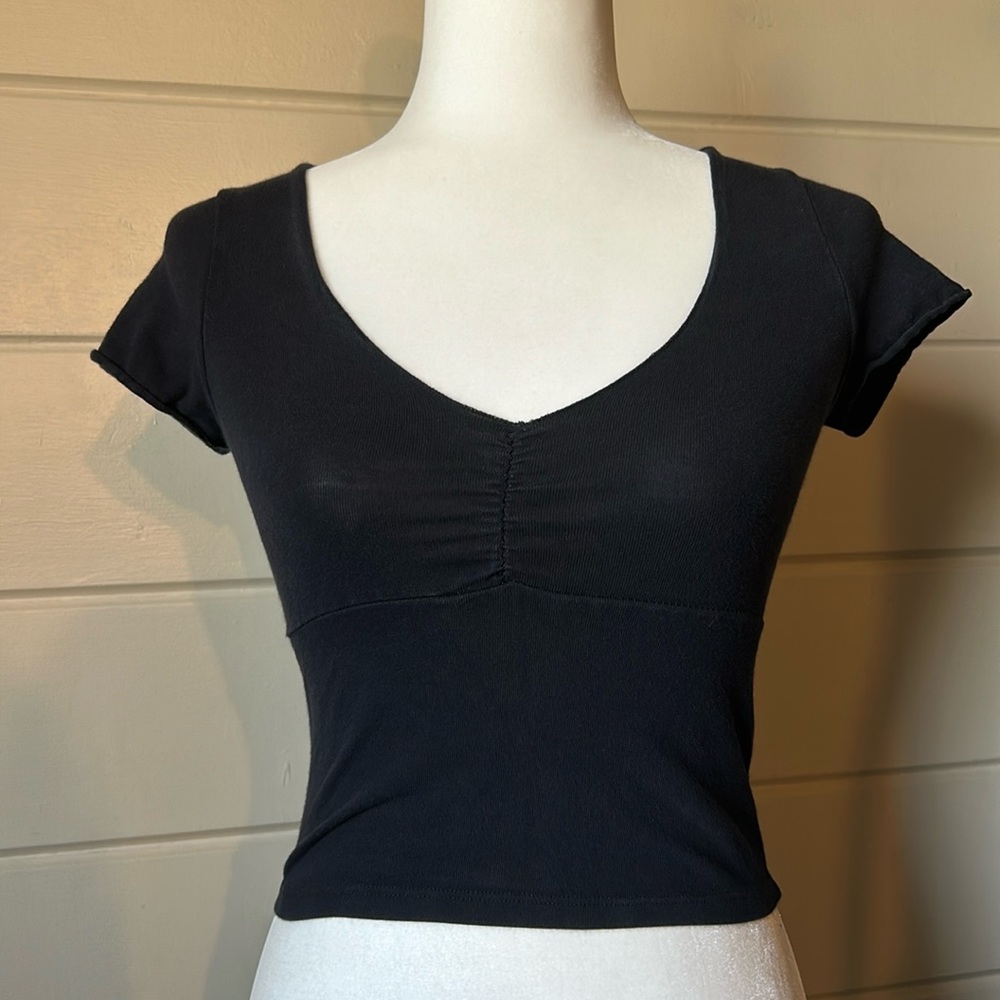 Brandy Melville V-neck Crop Top